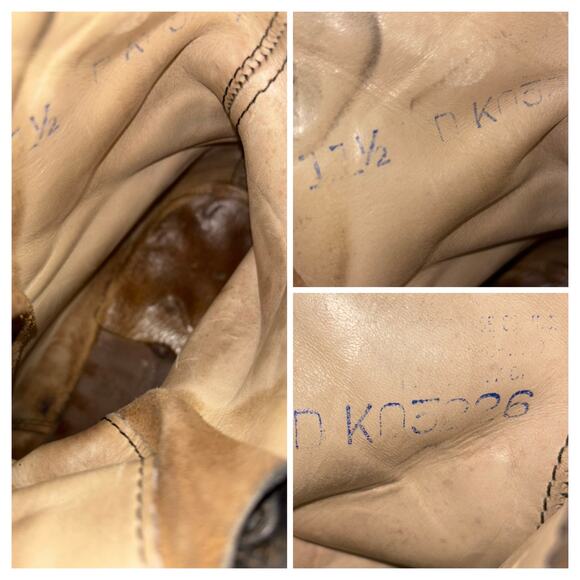 Vintage Leather Work Boots Men’s 11.5D Black Lace-Up Logger Style Vibram Sole - Picture 4 of 7